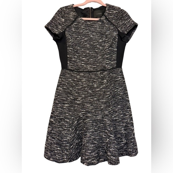 J Crew Grey All Day Wear Tweed Dress Size 4 - Picture 4 of 8